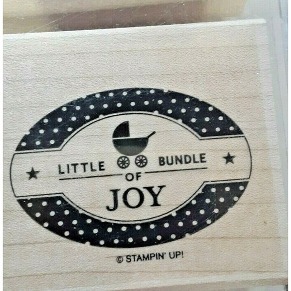 Retired Stampin' Up! "Punches Three" Stamp Set Wood Mounted Well Wishes - Picture 5 of 7